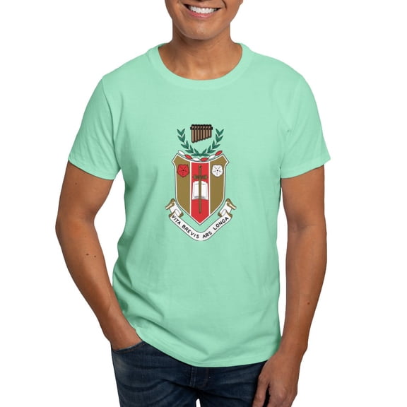 CafePress - Sigma Alpha Iota Colored Crest T Shirt - Men's Classic Graphic Cotton T-Shirt