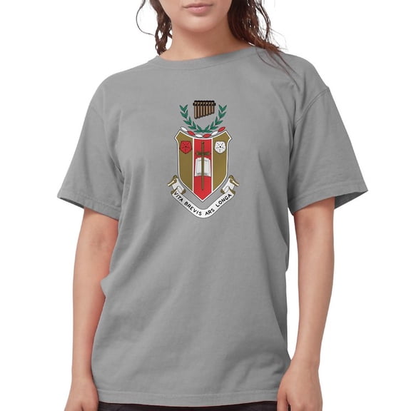 CafePress - Sigma Alpha Iota Colored Crest T Shirt - Womens Comfort Colors® Shirt