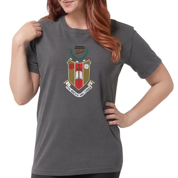 CafePress - Sigma Alpha Iota Colored Crest T Shirt - Womens Comfort Colors® Shirt