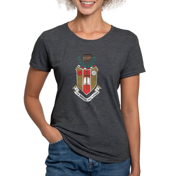 CafePress - Sigma Alpha Iota Colored Crest T Shirt - Womens Tri-blend T-Shirt