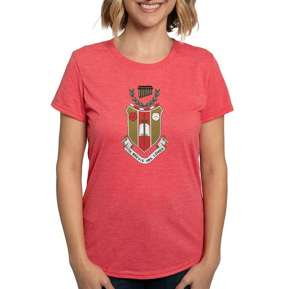 CafePress - Sigma Alpha Iota Colored Crest T Shirt - Womens Tri-blend T-Shirt