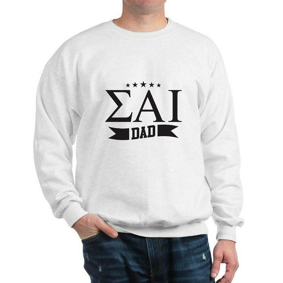 CafePress - Sigma Alpha Iota Dad Greek Letters Sweatshirt - Crew Neck Sweatshirt