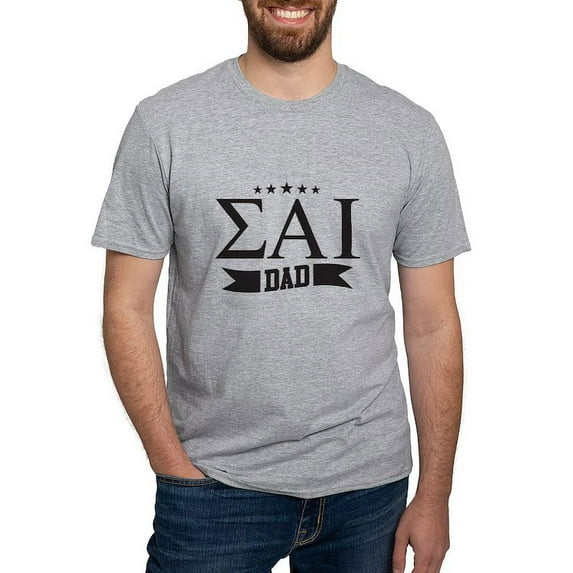 CafePress - Sigma Alpha Iota Dad Greek Letters T Shirt - Fitted T-Shirt, Vintage Fit Soft Cotton Tee