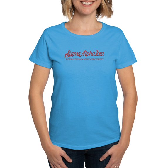 CafePress - Sigma Alpha Iota Logo T Shirt - Women's Traditional Fit Dark T-Shirt