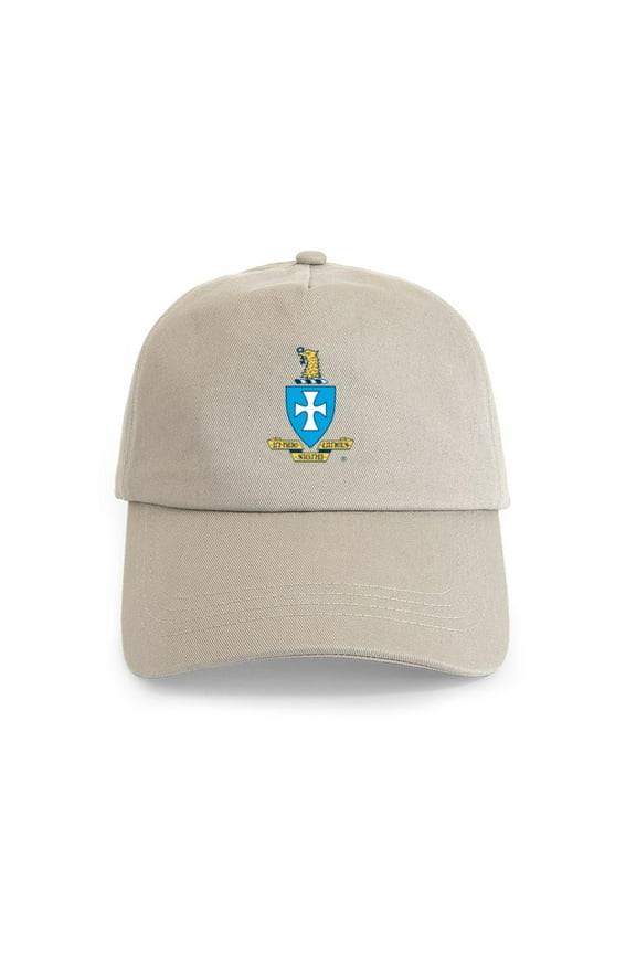 - Sigma Chi Coat Of Arms Colored - Adjustable 100% Brushed Unisex Casual Cotton Baseball Cap, Beige, 1