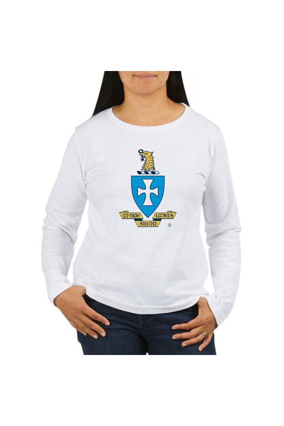 - Sigma Chi Coat Of Arms Colored Long Sleeve T Shirt - Women's Long Sleeve Graphic Casual T-Shirt