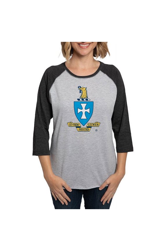 - Sigma Chi Coat Of Arms Colored Long Sleeve T Shirt - Womens Baseball Tee