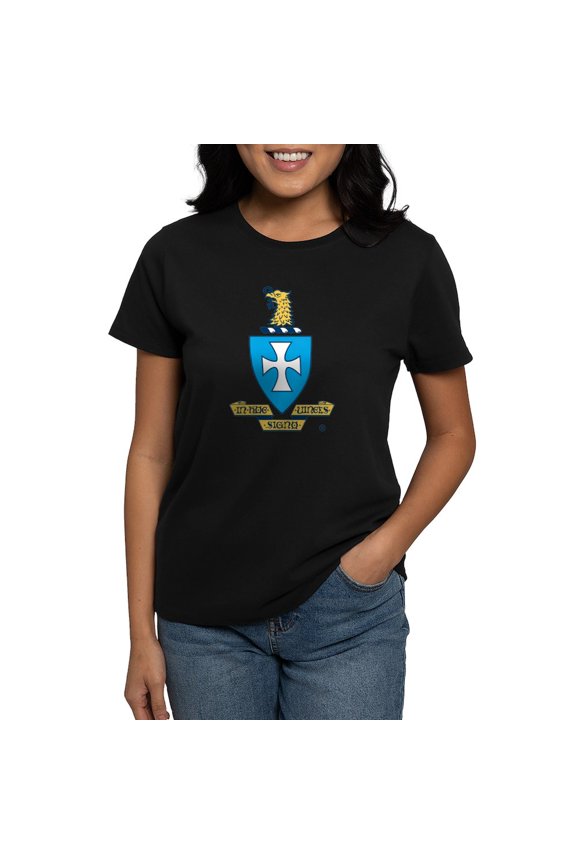 - Sigma Chi Coat Of Arms Colored T Shirt - Women's Traditional Fit Dark T-Shirt