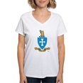 thumbnail image 1 of CafePress - Sigma Chi Coat Of Arms Colored T Shirt - Womens Cotton V-Neck T-shirt, 1 of 4
