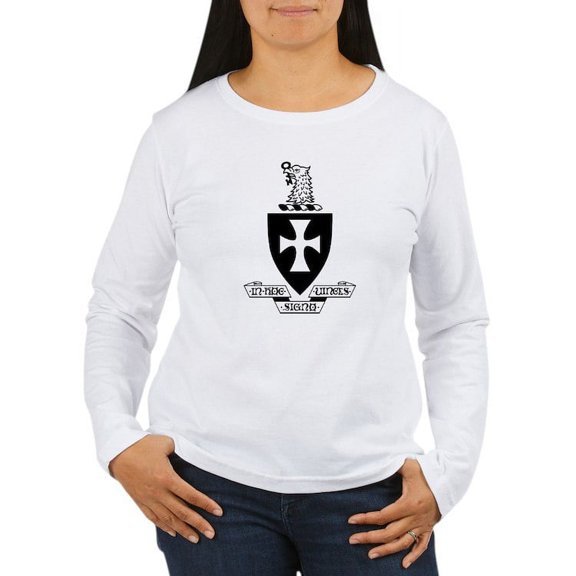 CafePress - Sigma Chi Coat Of Arms Long Sleeve T Shirt - Women's Long Sleeve Graphic Casual T-Shirt