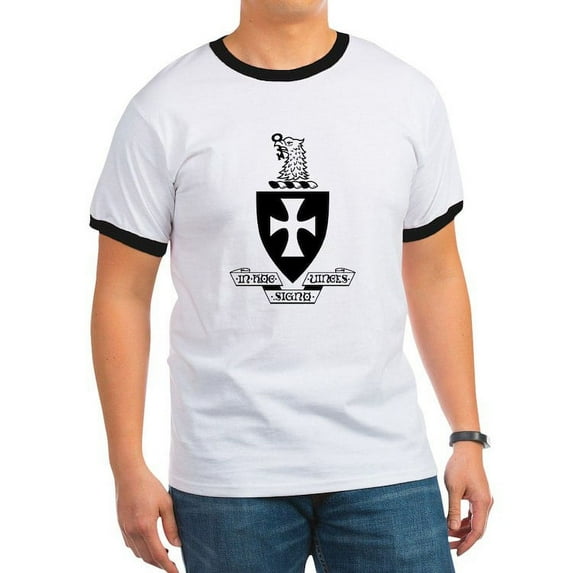 CafePress - Sigma Chi Coat Of Arms T Shirt - 100% Cotton Ringed T-Shirt