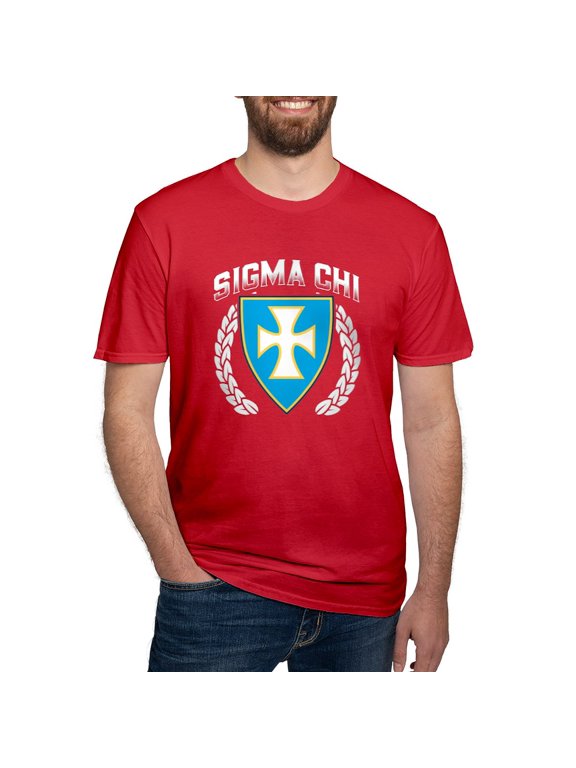 - Sigma Chi Flag Colored T Shirt - Men's Fitted T-Shirt
