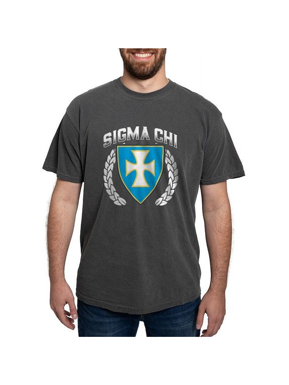 - Sigma Chi Flag Colored T Shirt - Mens Comfort Colors Shirt
