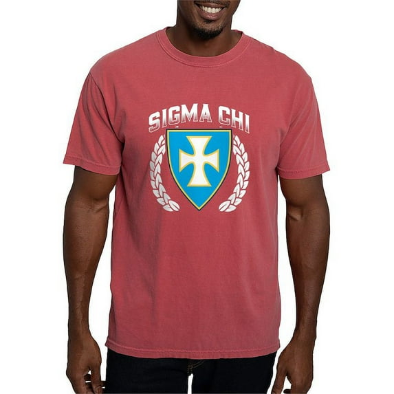CafePress - Sigma Chi Flag Colored T Shirt - Mens Comfort Colors Shirt