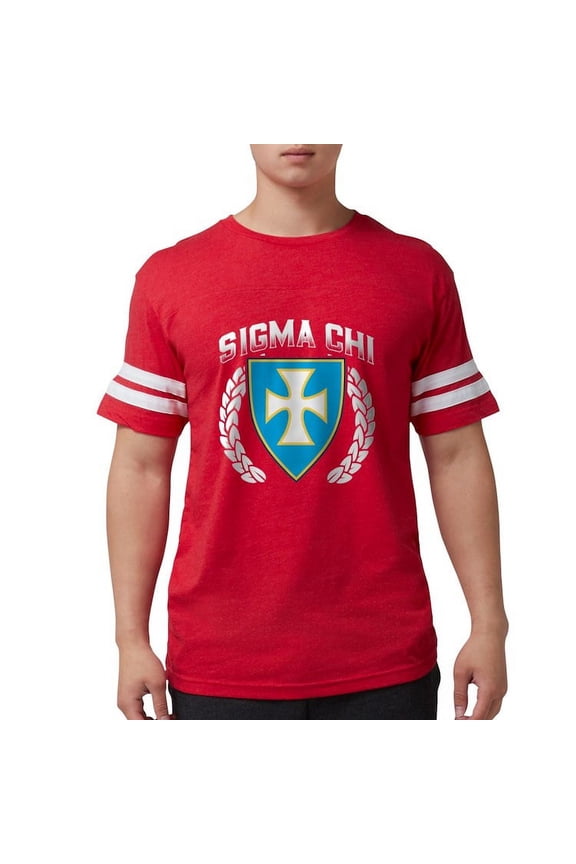 - Sigma Chi Flag Colored T Shirt - Mens Football Shirt
