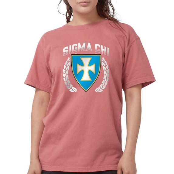 CafePress - Sigma Chi Flag Colored T Shirt - Womens Comfort Colors® Shirt