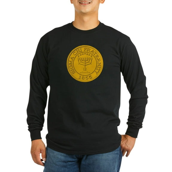 CafePress - Sigma Chi Grand Seal Color Long Sleeve T Shirt - Long Sleeve Dark T-Shirt