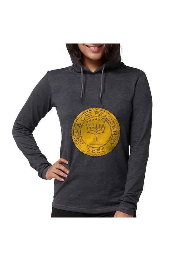 - Sigma Chi Grand Seal Color Long Sleeve T Shirt - Womens Hooded Shirt
