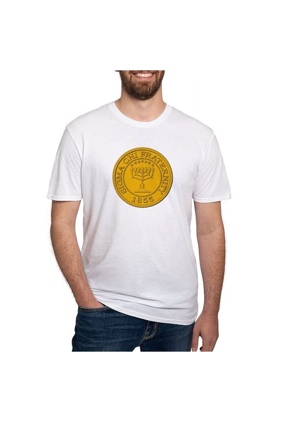 - Sigma Chi Grand Seal Color T Shirt - Fitted T-Shirt, Vintage Fit Soft Cotton Tee
