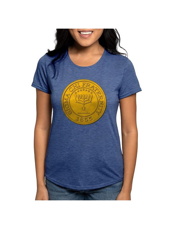 - Sigma Chi Grand Seal Color T Shirt - Womens Tri-blend T-Shirt