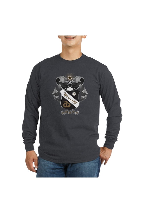 - Sigma Nu Coat Of Arms Long Sleeve T Shirt - Long Sleeve Dark T-Shirt