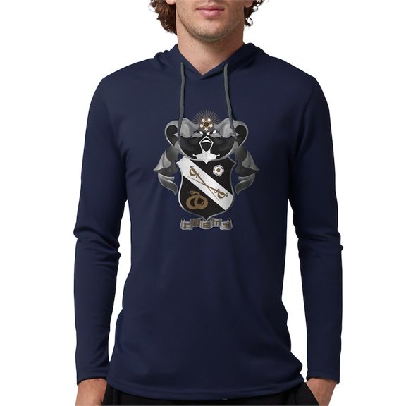 CafePress - Sigma Nu Coat Of Arms Long Sleeve T Shirt - Mens Hooded Shirt