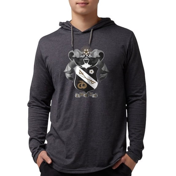 CafePress - Sigma Nu Coat Of Arms Long Sleeve T Shirt - Mens Hooded Shirt