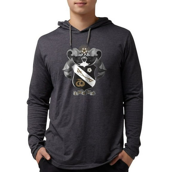 CafePress - Sigma Nu Coat Of Arms Long Sleeve T Shirt - Mens Hooded Shirt