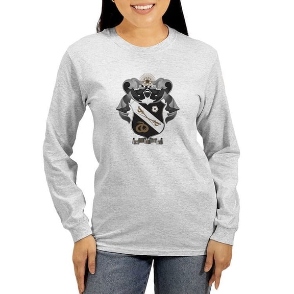 CafePress - Sigma Nu Coat Of Arms Long Sleeve T Shirt - Women's Long Sleeve Graphic Casual T-Shirt