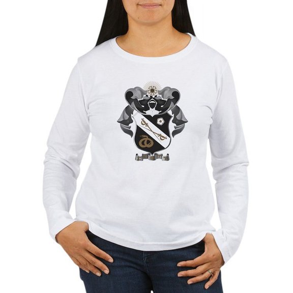 CafePress - Sigma Nu Coat Of Arms Long Sleeve T Shirt - Women's Long Sleeve Graphic Casual T-Shirt