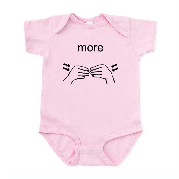 CafePress - Sign Language More - Baby Light Bodysuit, Size Newborn - 24 Months