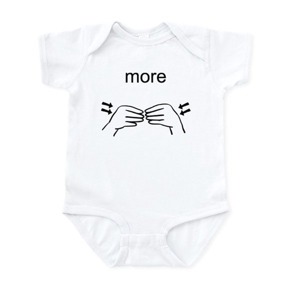 CafePress - Sign Language More - Baby Light Bodysuit, Size Newborn - 24 Months