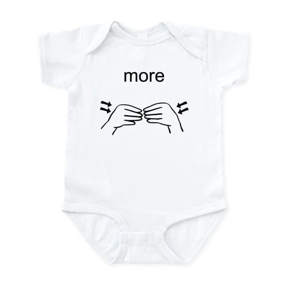 CafePress - Sign Language More - Baby Light Bodysuit, Size Newborn - 24 Months