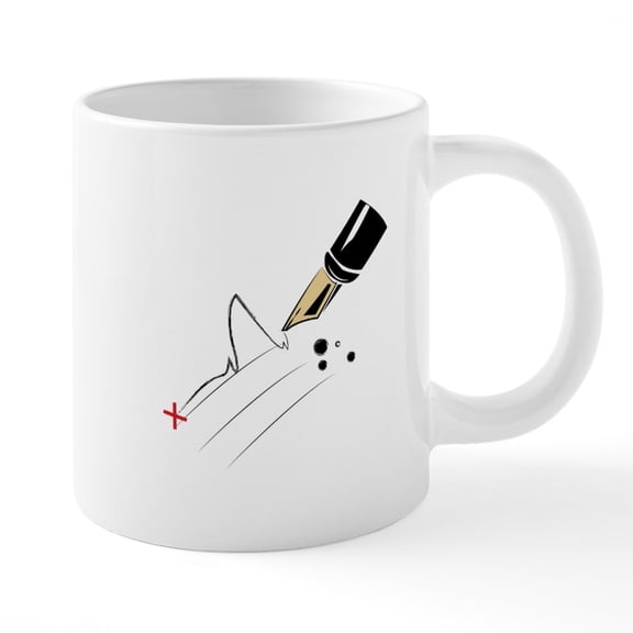 CafePress - Signature - 20 Oz White Ceramic Mega Mug