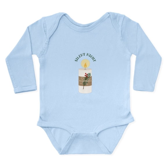 CafePress - Silent Night Body Suit - Long Sleeve Cotton Baby Bodysuit