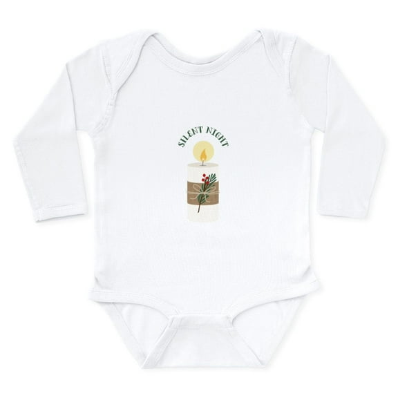 CafePress - Silent Night Body Suit - Long Sleeve Cotton Baby Bodysuit