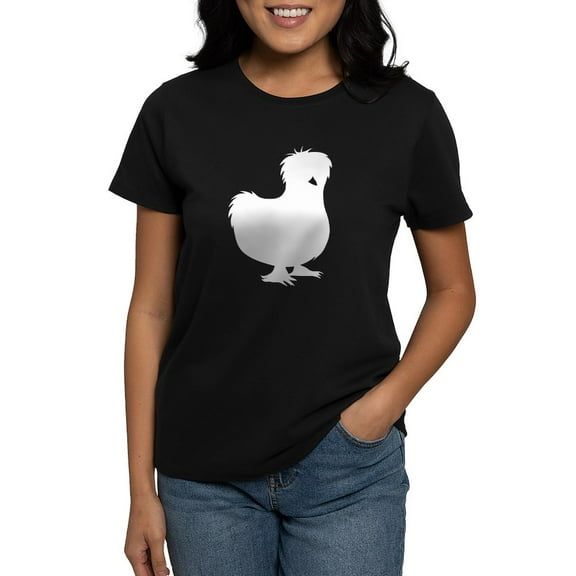 CafePress - Silkie Chicken Women's T Shirt - Women's Traditional Fit Dark T-Shirt