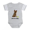 thumbnail image 1 of CafePress - Silky Terrier Life - Cute Infant Baby Football Bodysuit, 1 of 3