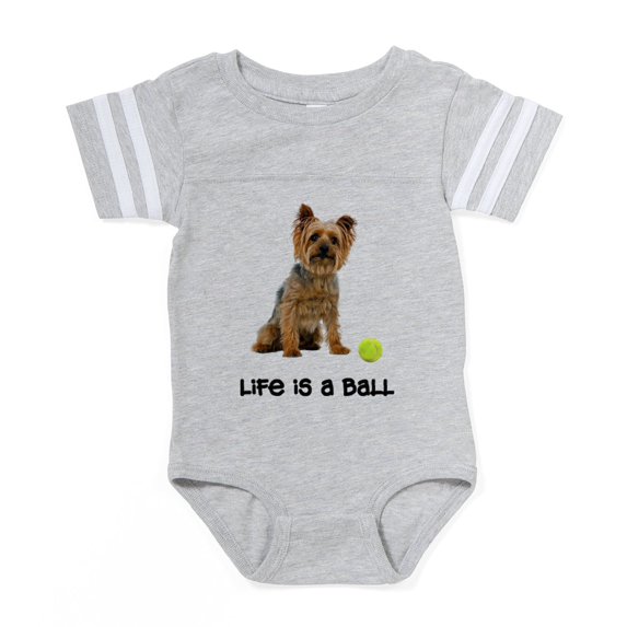 CafePress - Silky Terrier Life - Cute Infant Baby Football Bodysuit