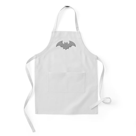 CafePress - Silver Glittery Bat - Kids Apron
