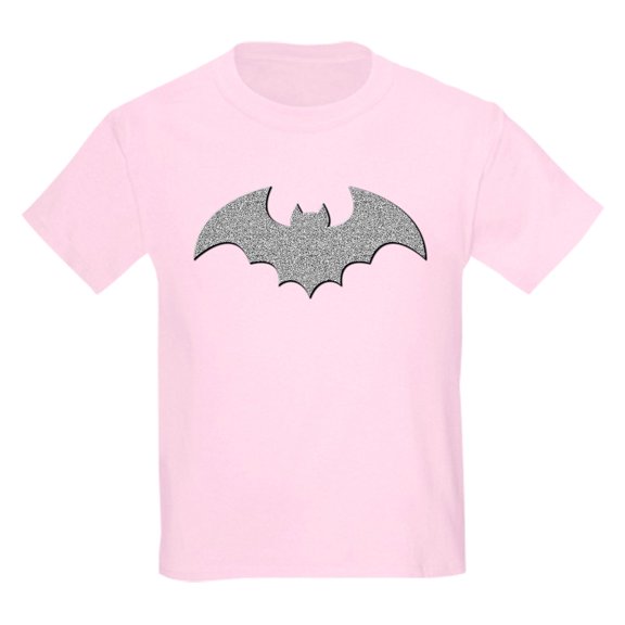 CafePress - Silver Glittery Bat Kids T Shirt - Light Classic Kids Graphic, Short Sleeve T-Shirt, Sizes XS-XL