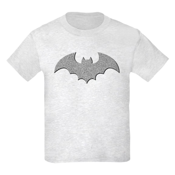CafePress - Silver Glittery Bat Kids T Shirt - Light Classic Kids Graphic, Short Sleeve T-Shirt, Sizes XS-XL