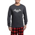 thumbnail image 1 of CafePress - Silver Glittery Bat - Men's Long Sleeve Charcoal Pajama Set, 1 of 7