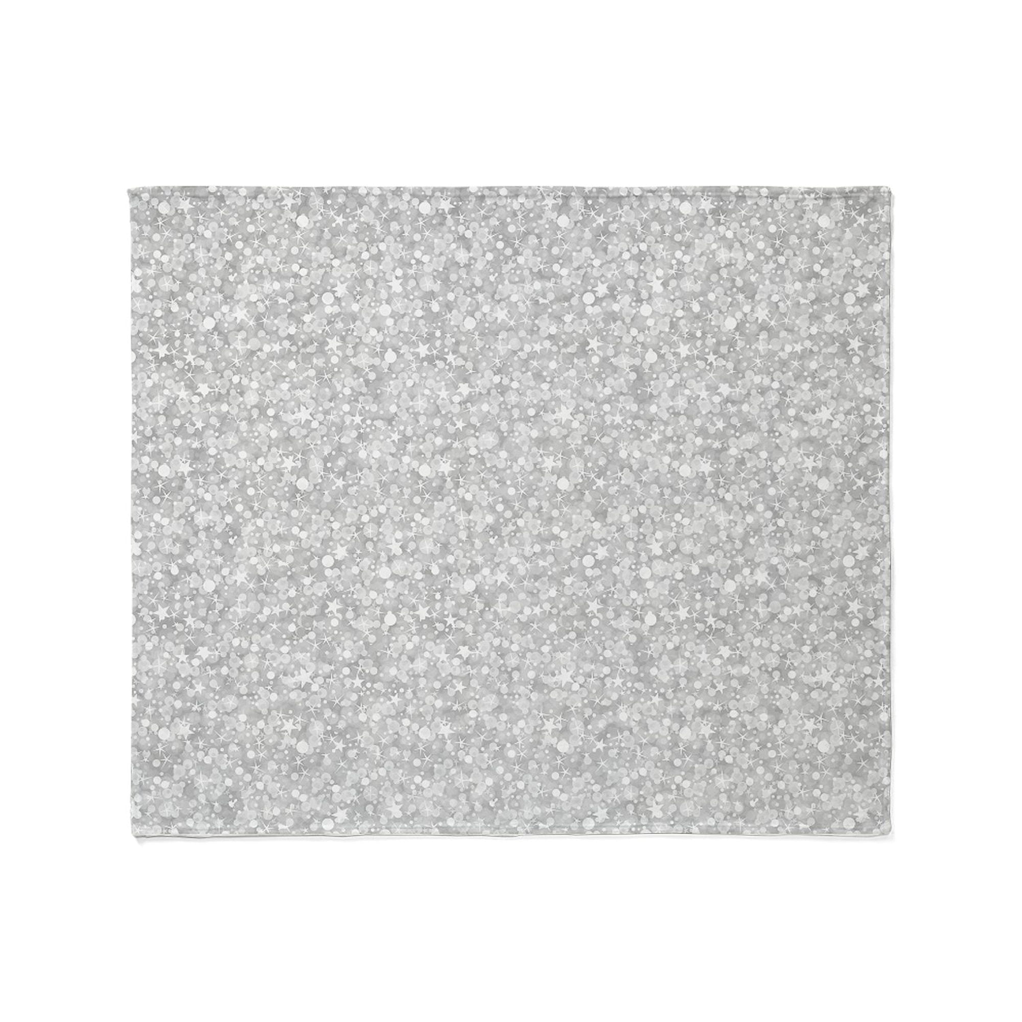 CafePress Silver Gray Glitter Sparkles Throw Blanket Soft Fleece Throw Blanket 50 x60 for All Ages Walmart