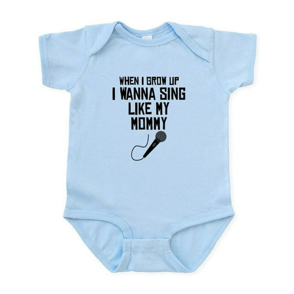 CafePress - Sing Like My Mommy Body Suit - Baby Light Bodysuit, Size Newborn - 24 Months