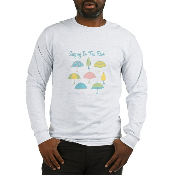 CafePress - Singing In The Rain Long Sleeve T Shirt - Unisex Cotton Long Sleeve T-Shirt