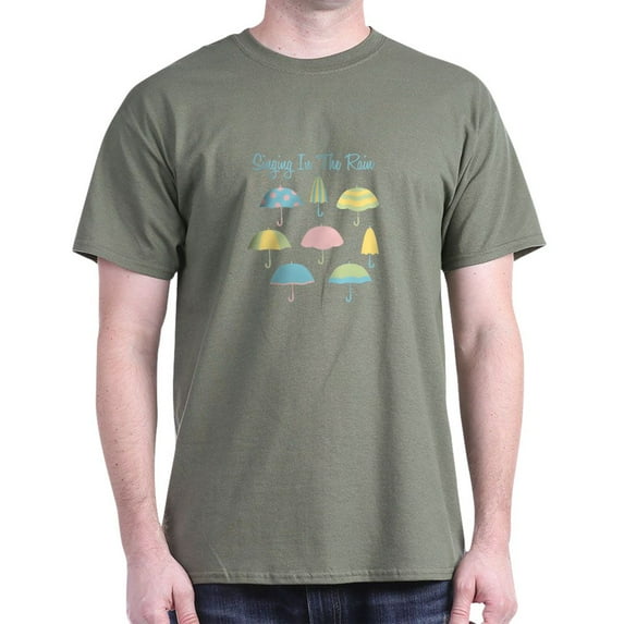 CafePress - Singing In The Rain T Shirt - Men's Classic Graphic Cotton T-Shirt