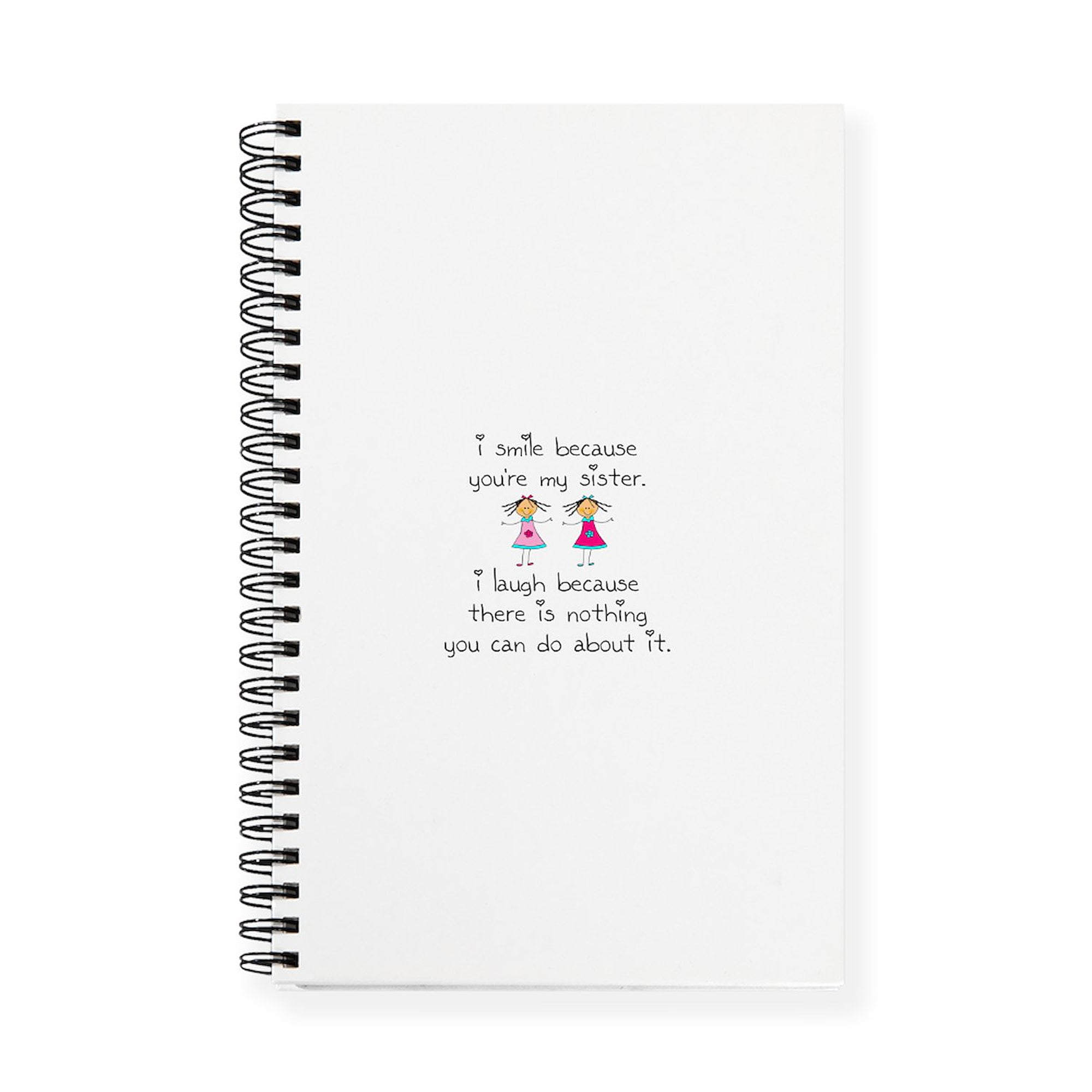 CafePress - Sister Smile - Spiral Bound Journal Notebook, Personal Diary Lined