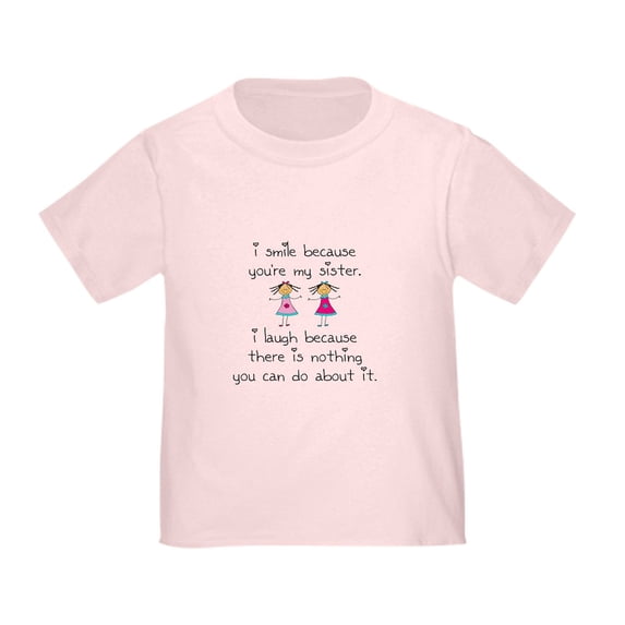 CafePress - Sister Smile T Shirt - Cute Toddler T-Shirt, 100% Cotton
