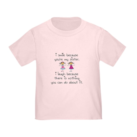 CafePress - Sister Smile T Shirt - Cute Toddler T-Shirt, 100% Cotton